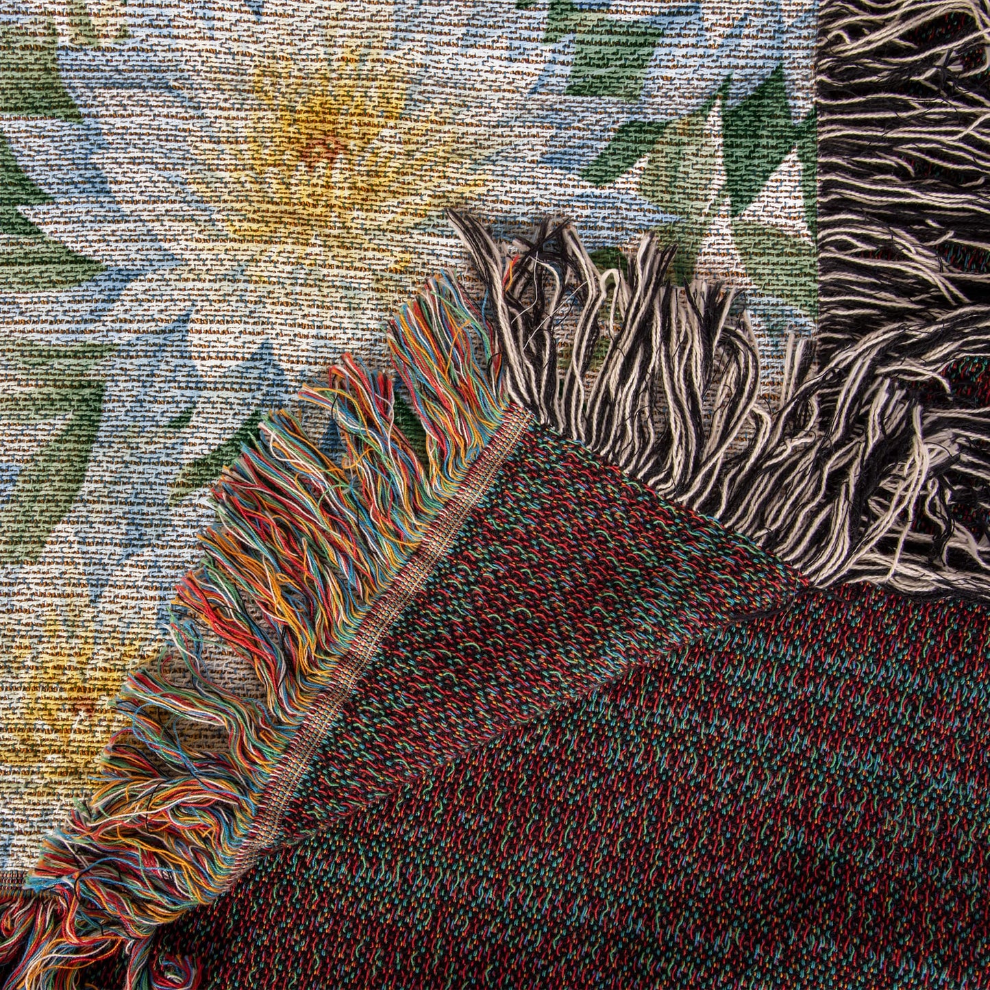Spring Flowers Pattern 012 - 50" x 60" Heirloom Woven Blanket