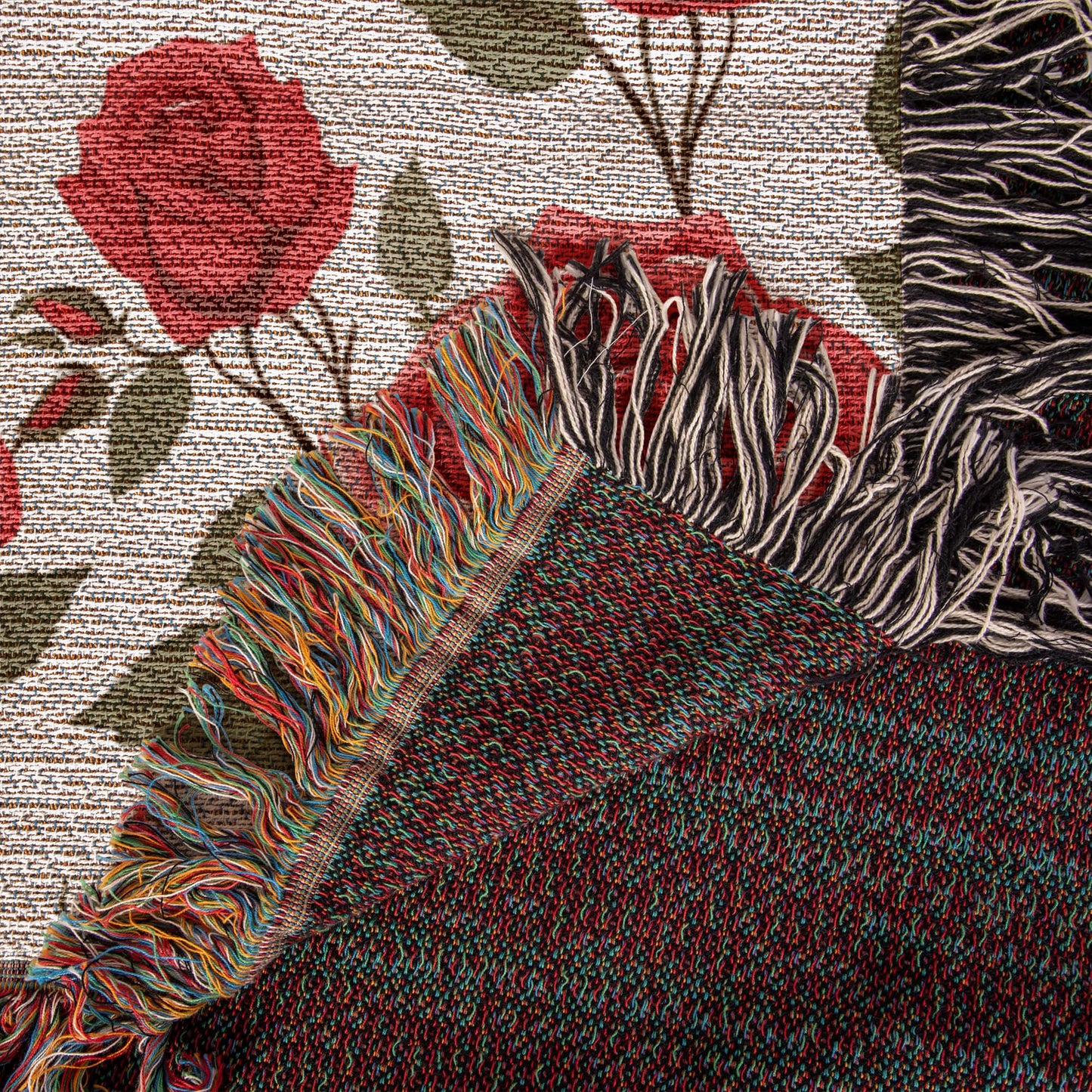 Spring Flowers Pattern 020 - 50" x 60" Heirloom Woven Blanket