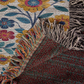 Mexican Floral Fiesta Pattern 002 - 50" x 60" Heirloom Woven Blanket