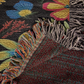 Mexican Floral Fiesta Pattern 035 - 50" x 60" Heirloom Woven Blanket