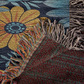 Mexican Floral Fiesta Pattern 045 - 50" x 60" Heirloom Woven Blanket