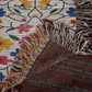 Mexican Floral Fiesta Pattern 020 - 50" x 60" Heirloom Woven Blanket