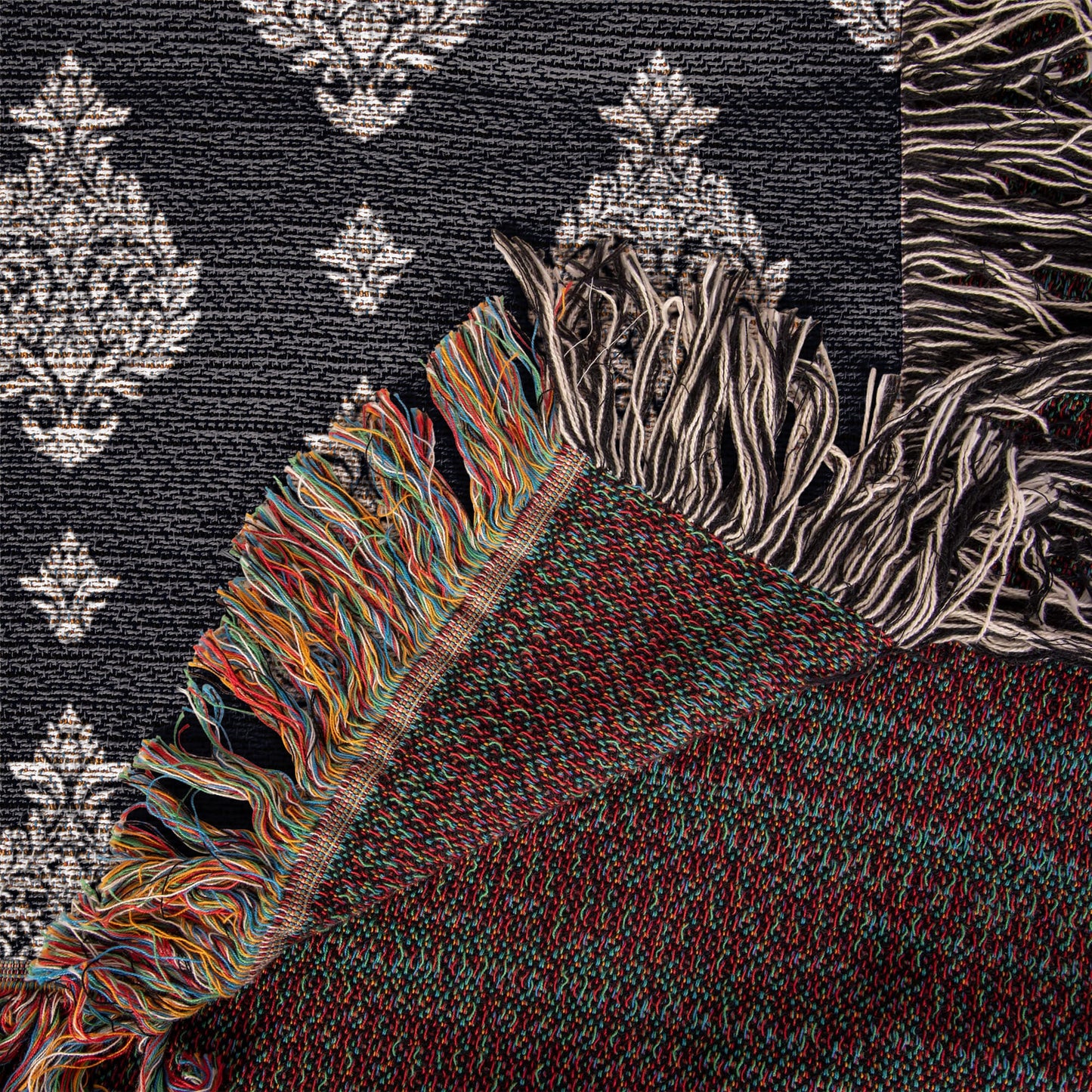 Damask Pattern 033 - 50" x 60" Heirloom Woven Blanket