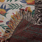 Mexican Floral Fiesta Pattern 021 - 50" x 60" Heirloom Woven Blanket