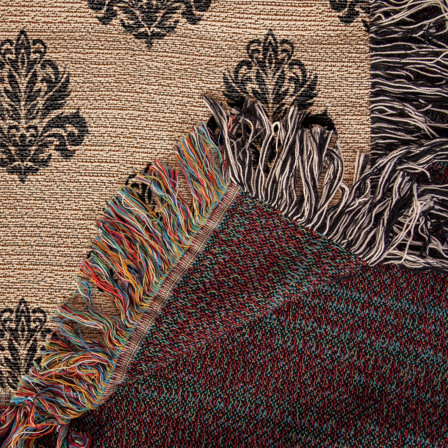 Damask Pattern 028 - 50" x 60" Heirloom Woven Blanket