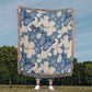 Butterflies And Flowers Pattern 020 - 50" x 60" Heirloom Woven Blanket