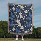 Butterflies And Flowers Pattern 003 - 50" x 60" Heirloom Woven Blanket