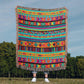 Mexican Textile Pattern 007 - 50" x 60" Heirloom Woven Blanket