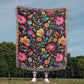 Mexican Floral Fiesta Pattern 031 - 50" x 60" Heirloom Woven Blanket