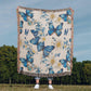 Butterflies And Flowers Pattern 007 - 50" x 60" Heirloom Woven Blanket