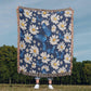 Butterflies And Flowers Pattern 002 - 50" x 60" Heirloom Woven Blanket
