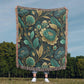 Oversized Floral Pattern 006 - 50" x 60" Heirloom Woven Blanket