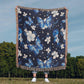Butterflies And Flowers Pattern 013 - 50" x 60" Heirloom Woven Blanket