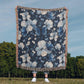Butterflies And Flowers Pattern 026 - 50" x 60" Heirloom Woven Blanket