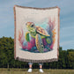 Cute Sea Turtle 006 - 50" x 60" Heirloom Woven Blanket