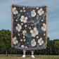 Butterflies And Flowers Pattern 019 - 50" x 60" Heirloom Woven Blanket