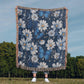 Butterflies And Flowers Pattern 001 - 50" x 60" Heirloom Woven Blanket
