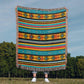Mexican Textile Pattern 005 - 50" x 60" Heirloom Woven Blanket