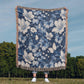 Butterflies And Flowers Pattern 004 - 50" x 60" Heirloom Woven Blanket