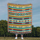 Mexican Textile Pattern 010 - 50" x 60" Heirloom Woven Blanket