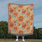 Spring Flowers Pattern 019 - 50" x 60" Heirloom Woven Blanket