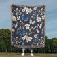 Butterflies And Flowers Pattern 009 - 50" x 60" Heirloom Woven Blanket