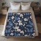 Butterflies And Flowers Pattern 003 - 50" x 60" Heirloom Woven Blanket