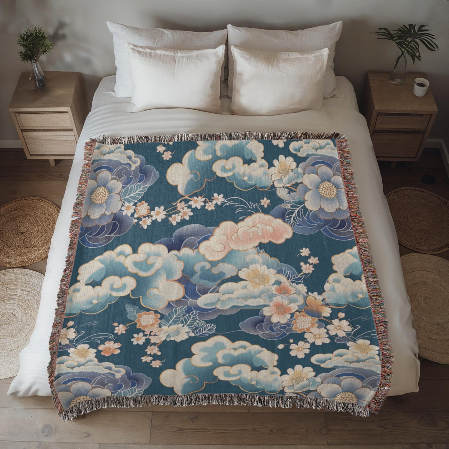 Chinoiserie Pattern 011 - 50" x 60" Heirloom Woven Blanket