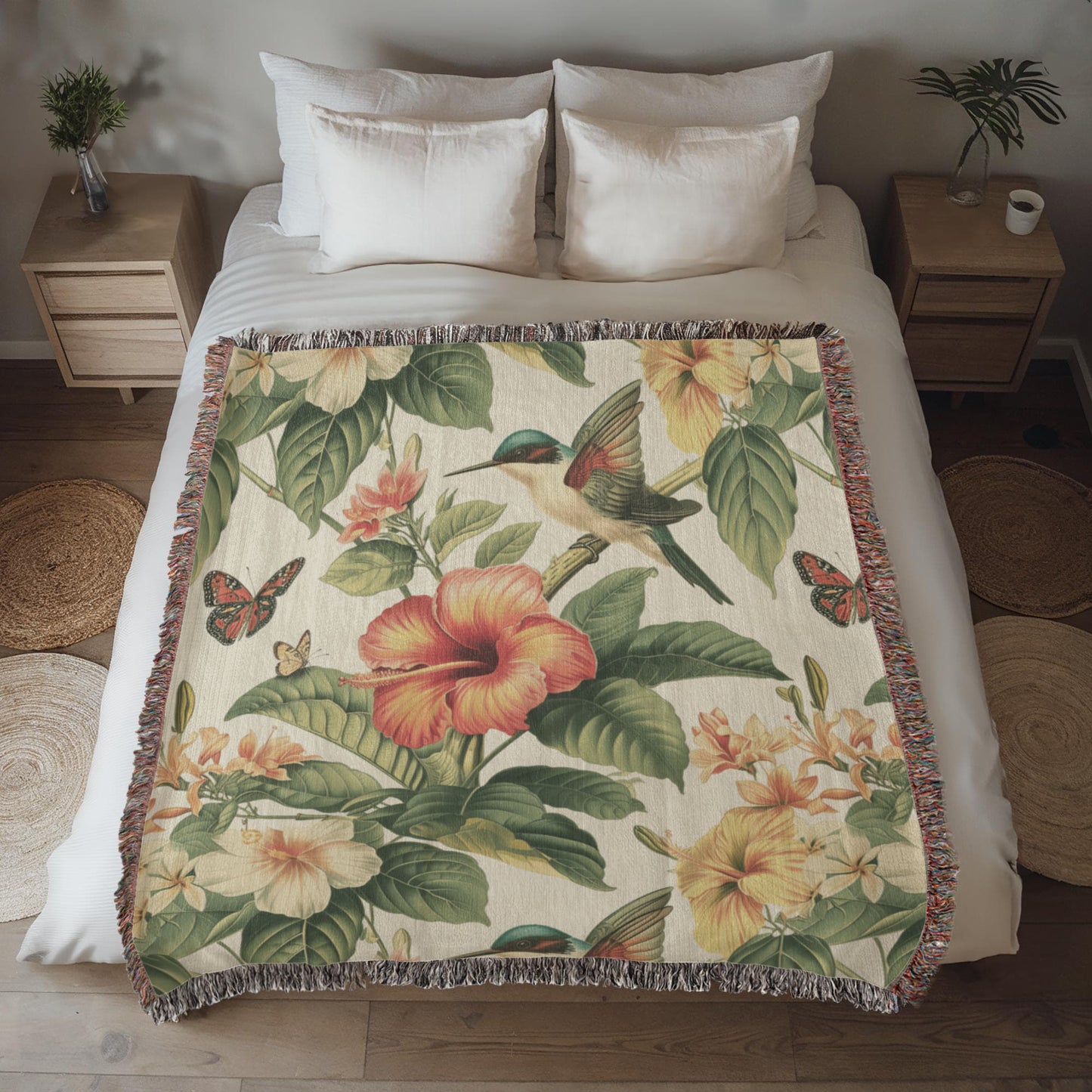 Chinoiserie Pattern 035 - 50" x 60" Heirloom Woven Blanket