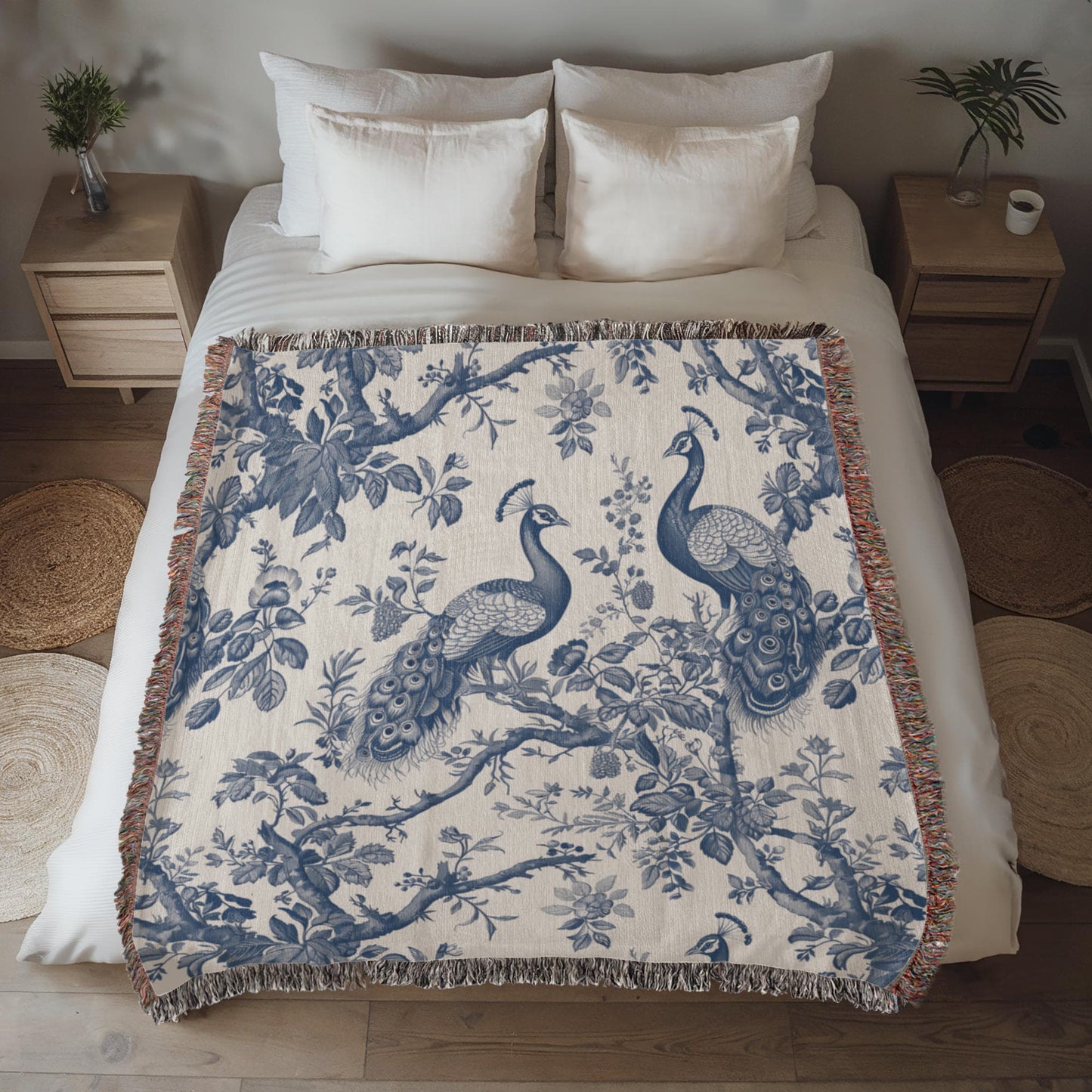Chinese Ornament Pattern 003 - 50" x 60" Heirloom Woven Blanket