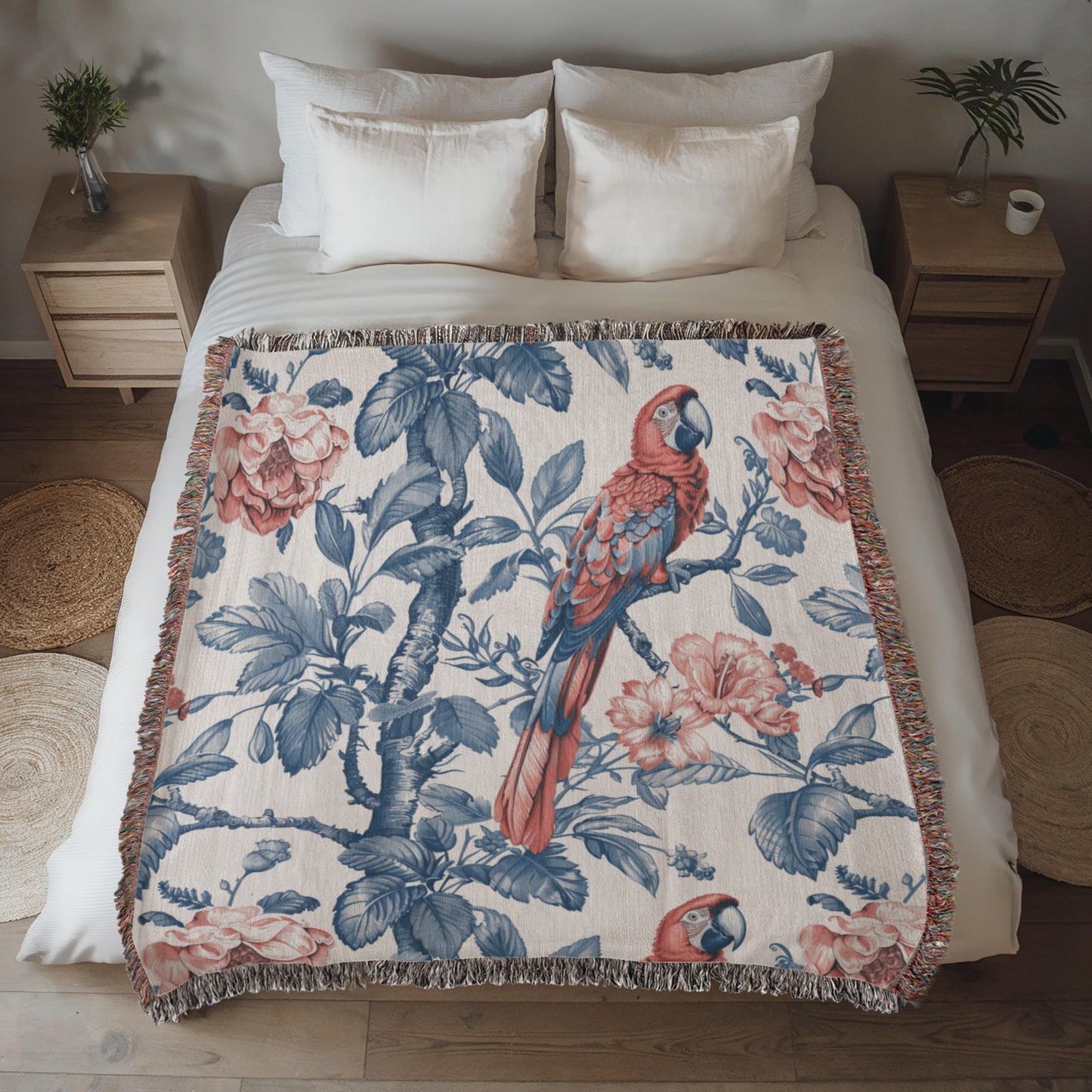 Chinese Ornament Pattern 002 - 50" x 60" Heirloom Woven Blanket