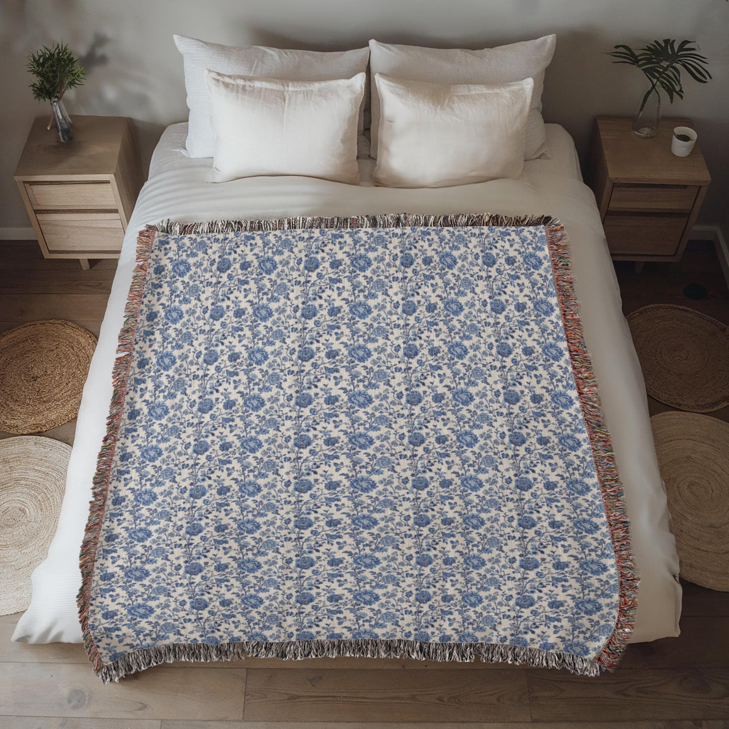Chinese Ornament Pattern 009 - 50" x 60" Heirloom Woven Blanket