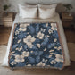 Butterflies And Flowers Pattern 021 - 50" x 60" Heirloom Woven Blanket