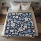 Butterflies And Flowers Pattern 005 - 50" x 60" Heirloom Woven Blanket
