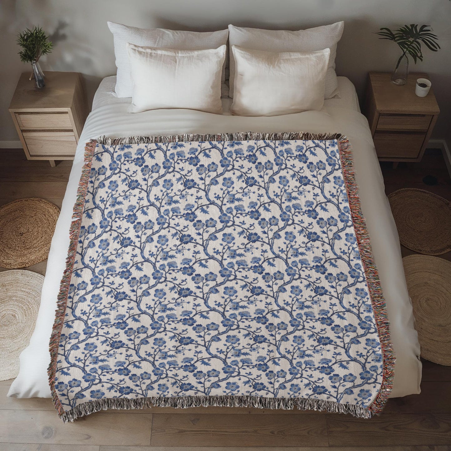 Chinese Ornament Pattern 010 - 50" x 60" Heirloom Woven Blanket