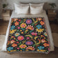 Mexican Floral Fiesta Pattern 033 - 50" x 60" Heirloom Woven Blanket