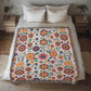 Mexican Floral Fiesta Pattern 026 - 50" x 60" Heirloom Woven Blanket