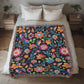 Mexican Floral Fiesta Pattern 053 - 50" x 60" Heirloom Woven Blanket