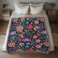 Mexican Floral Fiesta Pattern 057 - 50" x 60" Heirloom Woven Blanket