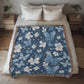 Butterflies And Flowers Pattern 024 - 50" x 60" Heirloom Woven Blanket