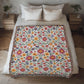 Mexican Floral Fiesta Pattern 017 - 50" x 60" Heirloom Woven Blanket