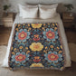 Mexican Floral Fiesta Pattern 046 - 50" x 60" Heirloom Woven Blanket