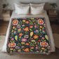 Mexican Floral Fiesta Pattern 038 - 50" x 60" Heirloom Woven Blanket