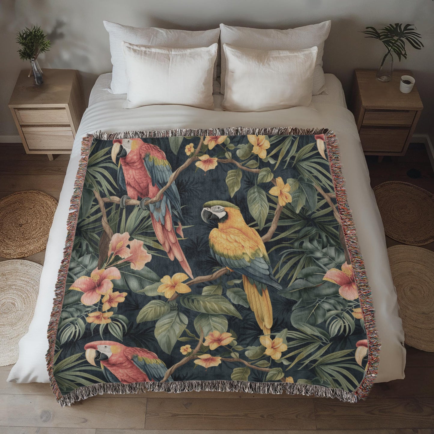 Chinoiserie Pattern 029 - 50" x 60" Heirloom Woven Blanket
