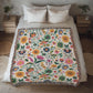 Mexican Floral Fiesta Pattern 015 - 50" x 60" Heirloom Woven Blanket