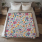Mexican Floral Fiesta Pattern 013 - 50" x 60" Heirloom Woven Blanket