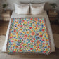 Mexican Floral Fiesta Pattern 009 - 50" x 60" Heirloom Woven Blanket