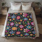 Mexican Floral Fiesta Pattern 034 - 50" x 60" Heirloom Woven Blanket