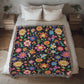 Mexican Floral Fiesta Pattern 028 - 50" x 60" Heirloom Woven Blanket