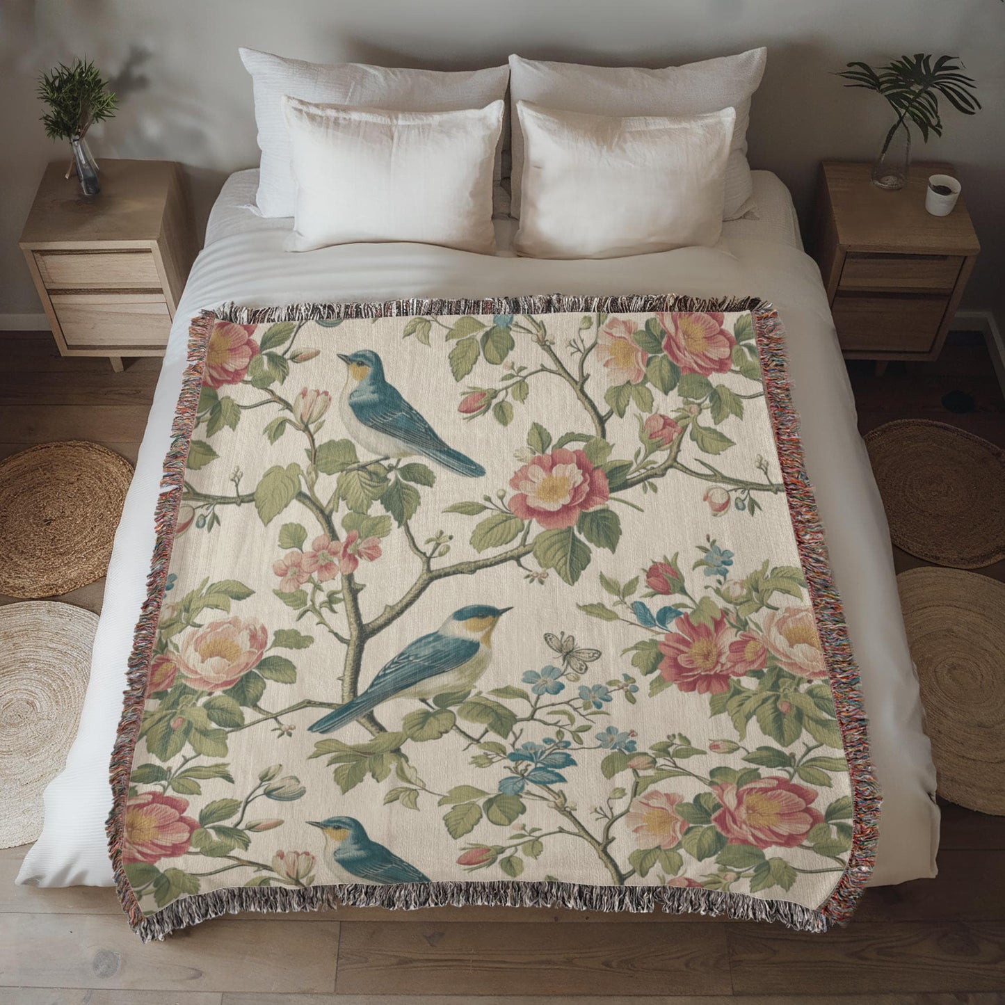 Chinoiserie Pattern 027 - 50" x 60" Heirloom Woven Blanket
